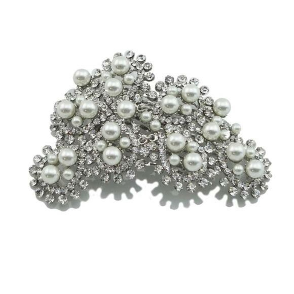 Prom Crystal and pearl Hair Accessory comb - Picture 3 of 4